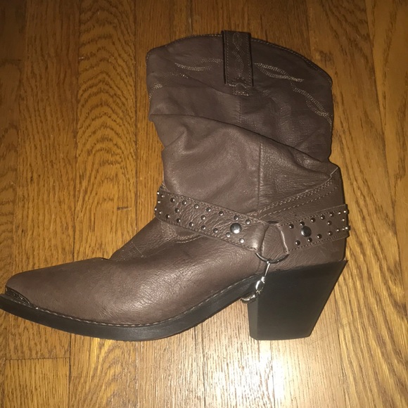 Shyanne leather brown western boots size 10 - Picture 1 of 7